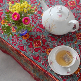 Nappe indienne coton imprimée