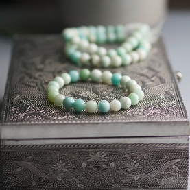 Bracelet with Amazonite stones Ø0.8