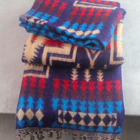 Châle en laine népalais traditionnel