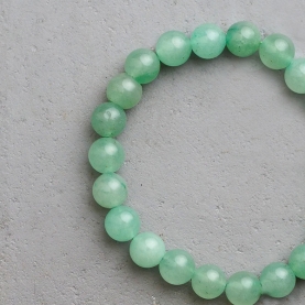 Bracelet with green aventurine stones