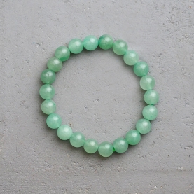 Bracelet with green aventurine stones