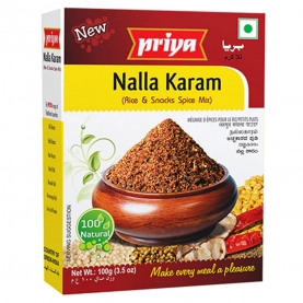 Mélange d'épices indiennes Nalla karam 100g