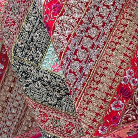 Tissu mural indien patchwork
