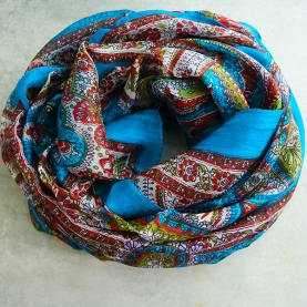 Foulard indien en soie