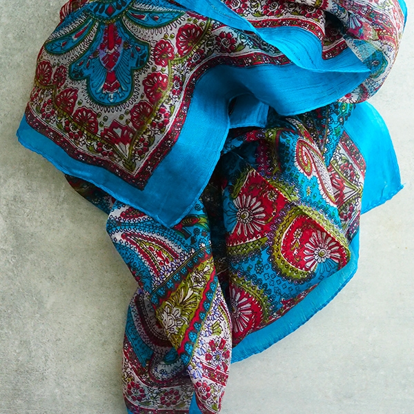 Foulard indien en soie