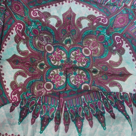 Indian silk scarf square