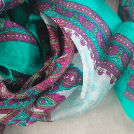 Foulard indien en soie