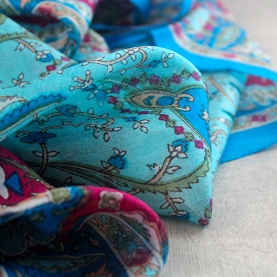 Foulard indien en soie