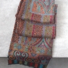 Indian woven cotton scarf brown color