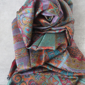 Indian woven cotton scarf