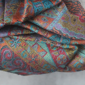 Indian woven cotton scarf