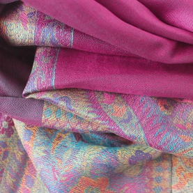 Indian Jamawar cotton scarf