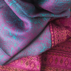 Indian Jamawar cotton scarf