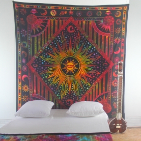 Indian cotton Mandala STARS multicolour