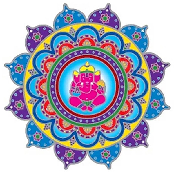 Decorative window sticker Ganesh hindu god