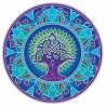 Adhésif fenêtre décoratif Arbre de vie mandala