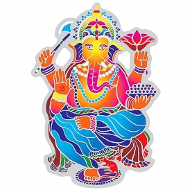 Decorative window sticker Ganesh hindu god