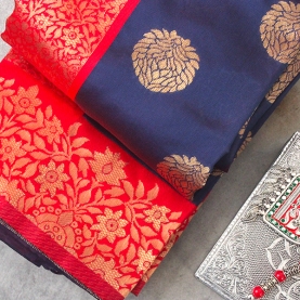 Indian saree satin fabric