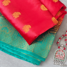 Indian saree satin fabric