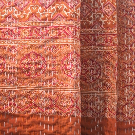 Couvre-lit indien en coton surpiqué