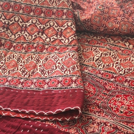 Dessus de lit indien Kantha artisanal