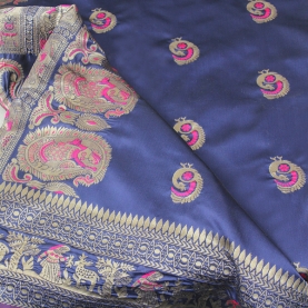 Saree indien complet satiné