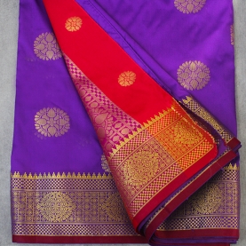Saree indien complet satiné