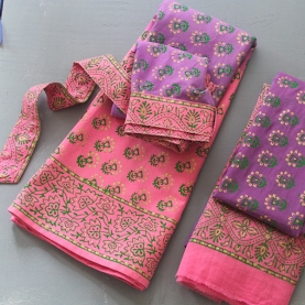 Tenue indienne complète en coton