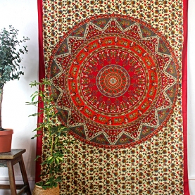 Indian cotton wall hanging Mandala