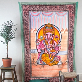 Indian cotton wall hanging Ganesh