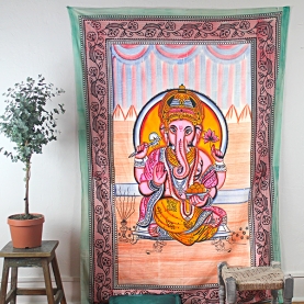 Indian cotton wall hanging Ganesh
