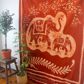 Indian handcrafted cotton wall hanging Batik