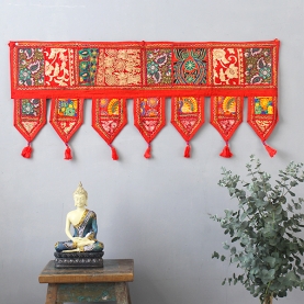 Indian cotton vaner wall Toran patchwork