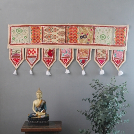 Toran décoration indienne pour porte Patchwork