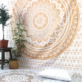 Tenture murale indienne en coton