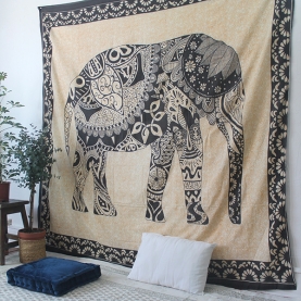Tenture murale indienne éléphant
