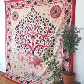 Indian cotton wall hanging Elephant