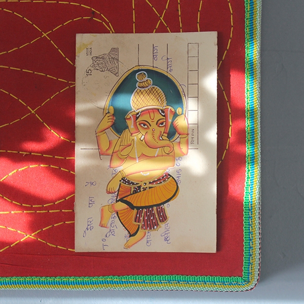 Carte postale indienne antique Ganesh
