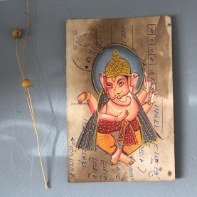 Carte postale indienne antique Ganesh
