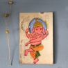 Indian ancient postcard Ganesh painting