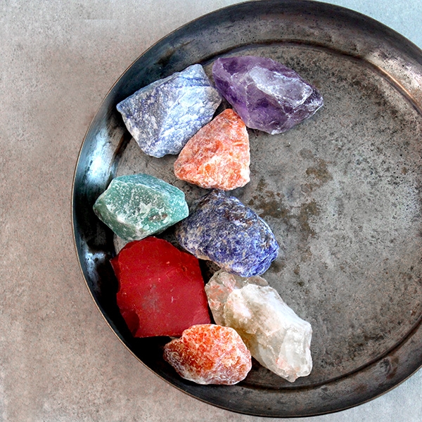 Spiritual stones 7 chakras Power box