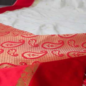 Saree indien complet satiné