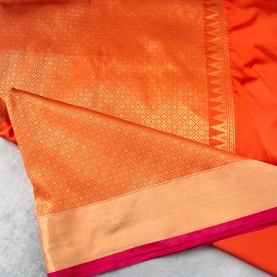 Saree indien complet satiné