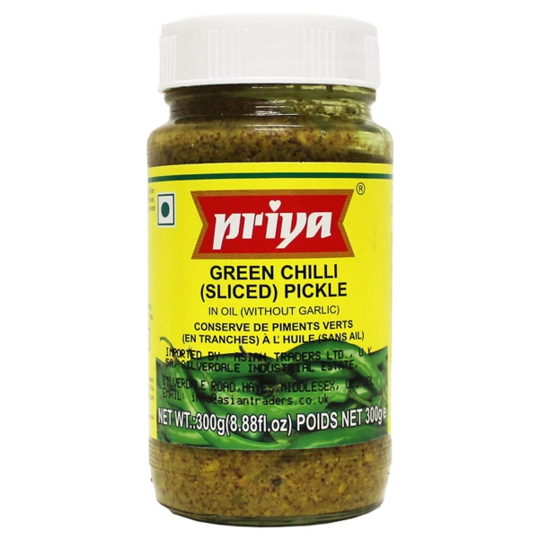 Pickles ou achars indiens Piments verts 0.3kg