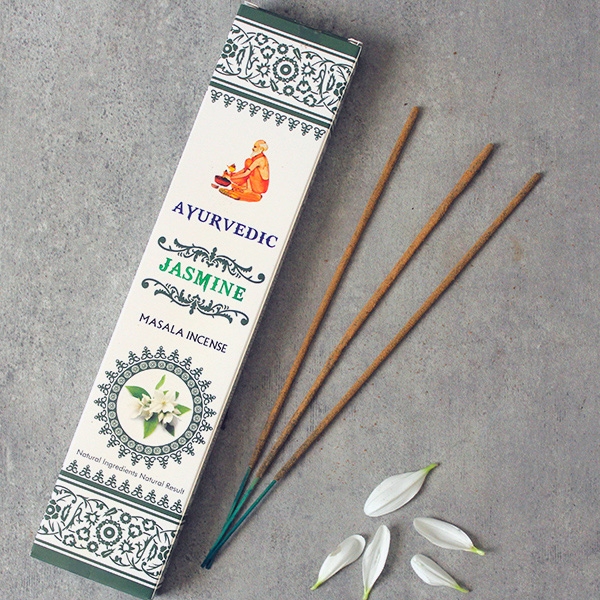 Encens indiens Ayurvedic au jasmin 15g