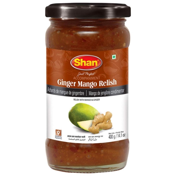 Chutney de gingembre mangue sauce indienne 400g
