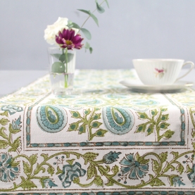 Indian handcrafted cotton table runner