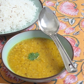 Cuillère indienne à lentilles en inox L22