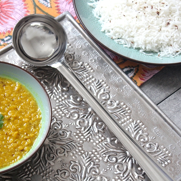 Cuillère indienne à service en inox karchi L36