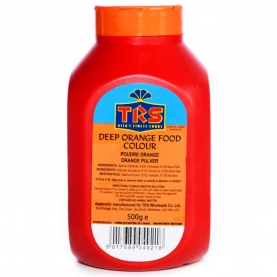 Orange food colouring powder